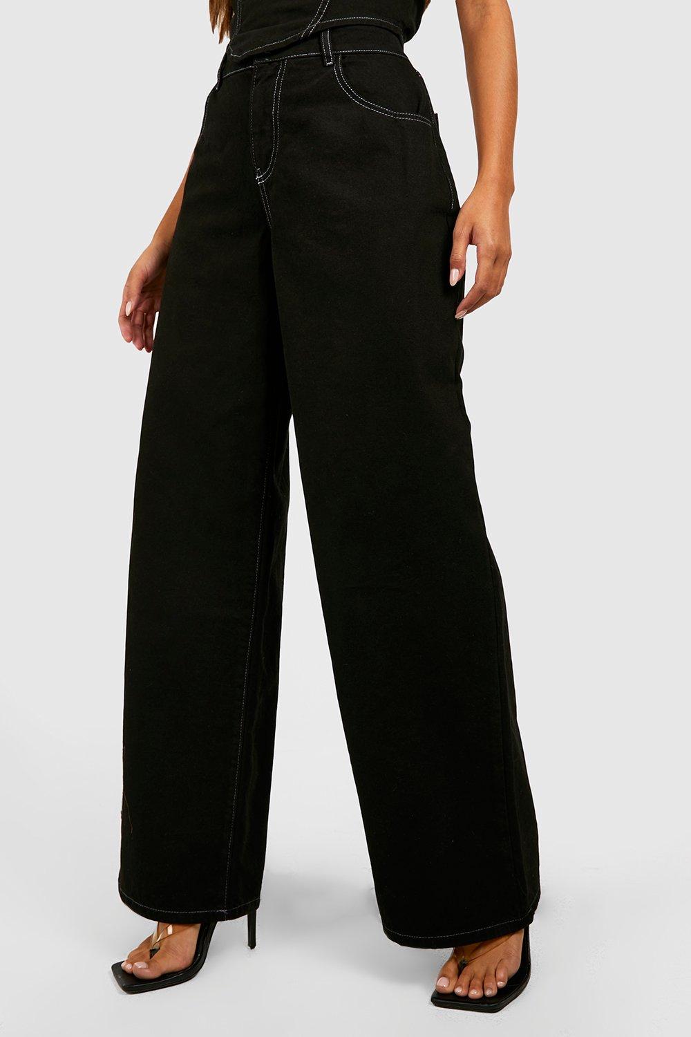 Belted Wide Leg Palazzo Jeans