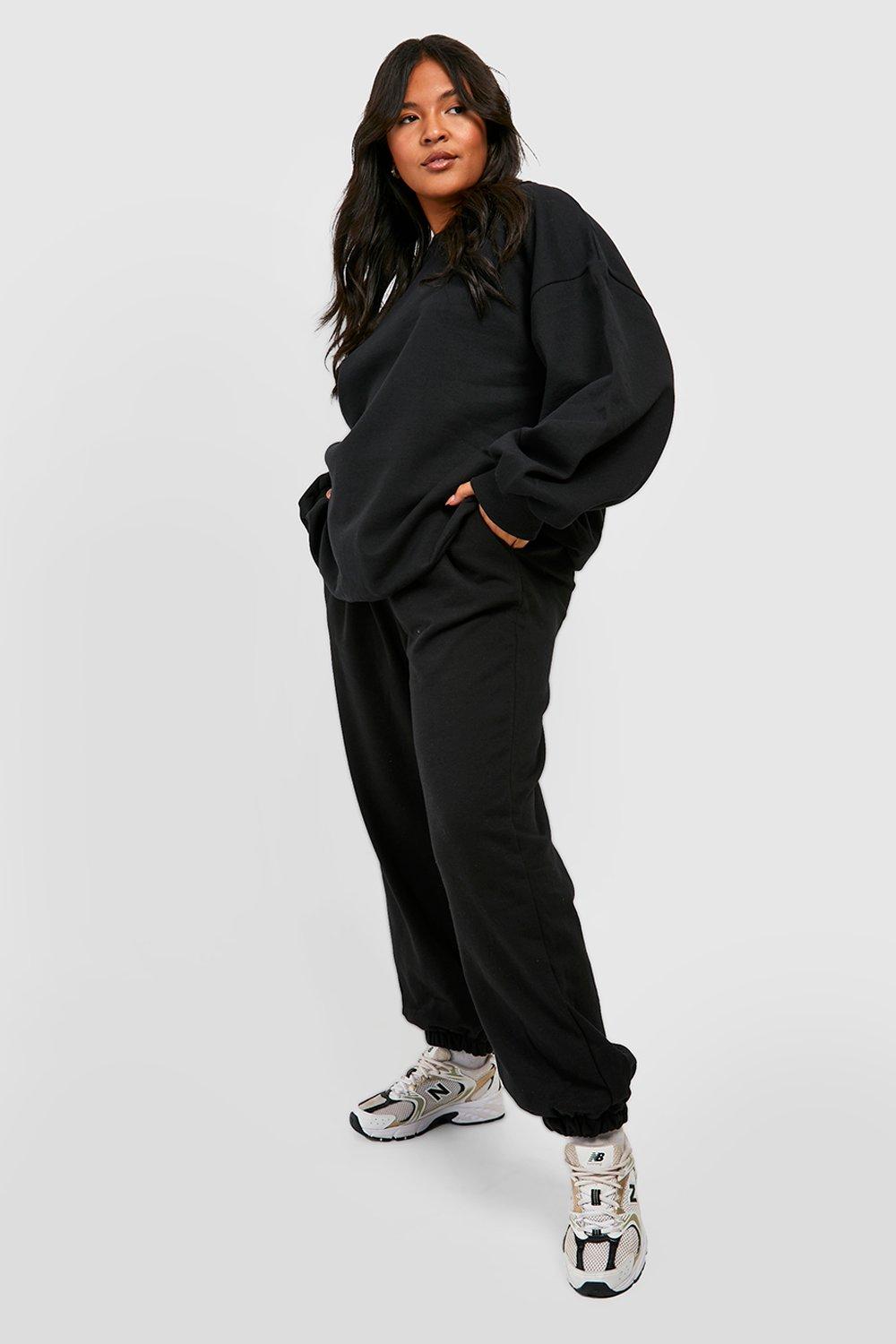 Plus Basic Oversized Sweat Tracksuit boohoo