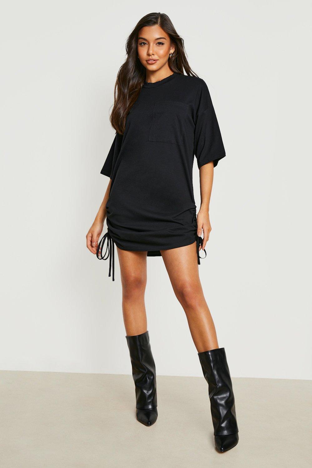 Baggy t shirt dress with pockets cheap