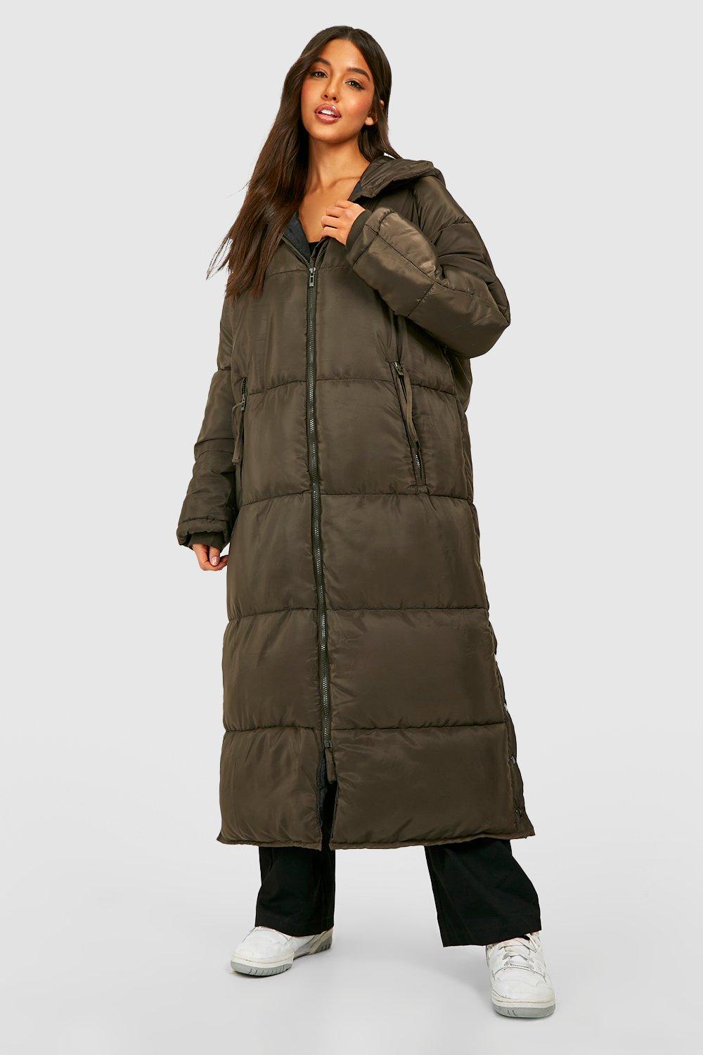 Long line padded jacket sale