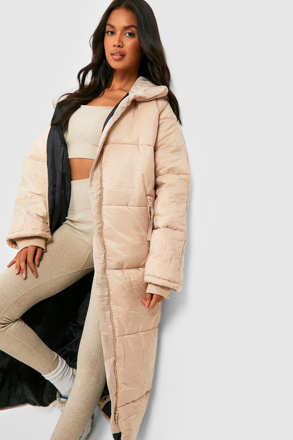 Boohoo longline sales puffer jacket