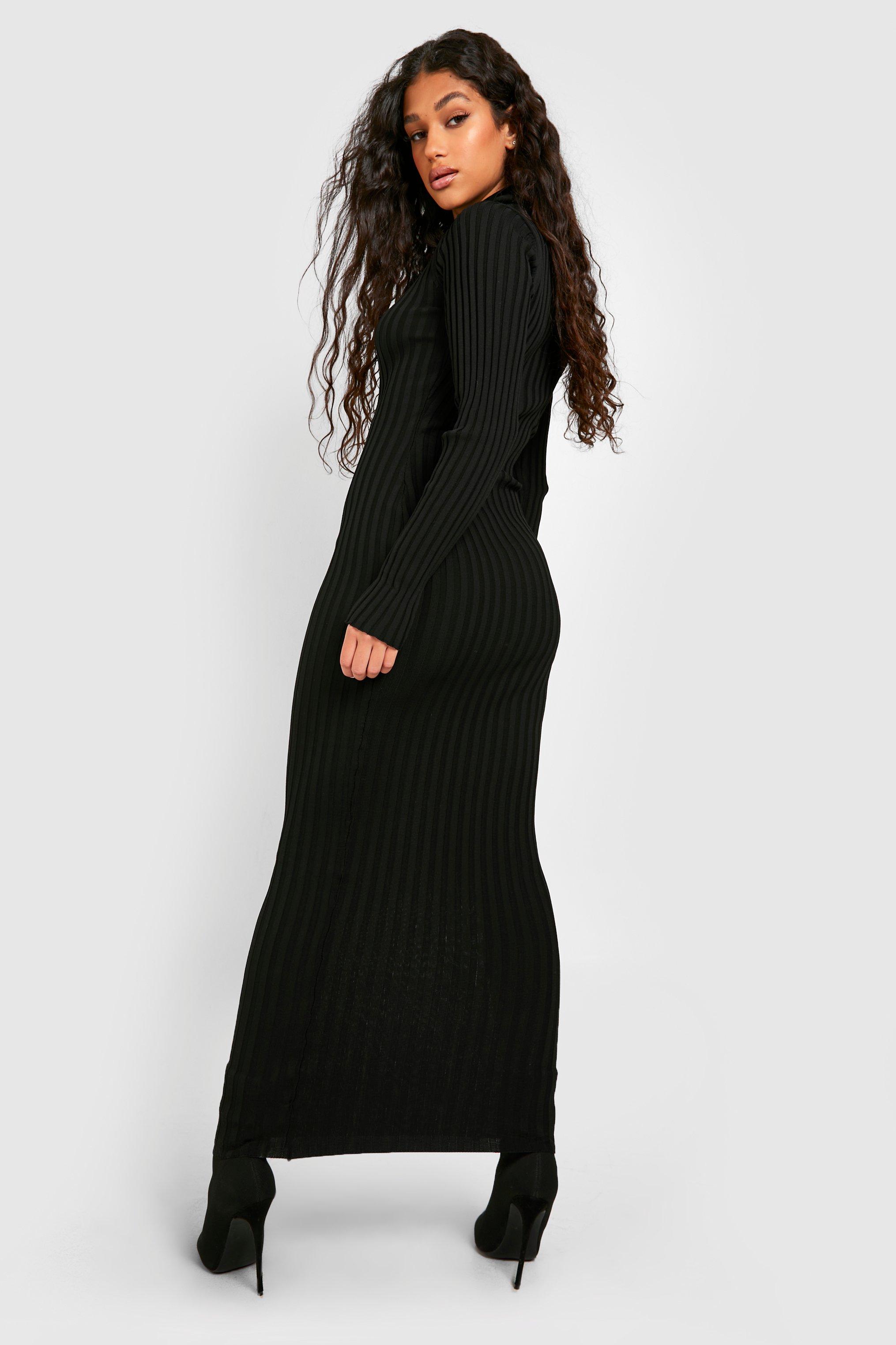 Boohoo hotsell black maxi