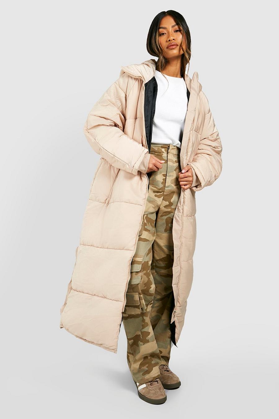 Women's Long Maxi Puffer Winter Coat Side Split Warm Hooded Quilted  Lightweight Down Jacket Padded Parkas Outerwear, Beige, Medium : :  Clothing, Shoes & Accessories