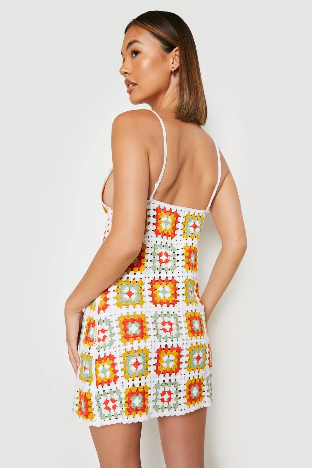 Boohoo shop patchwork dress