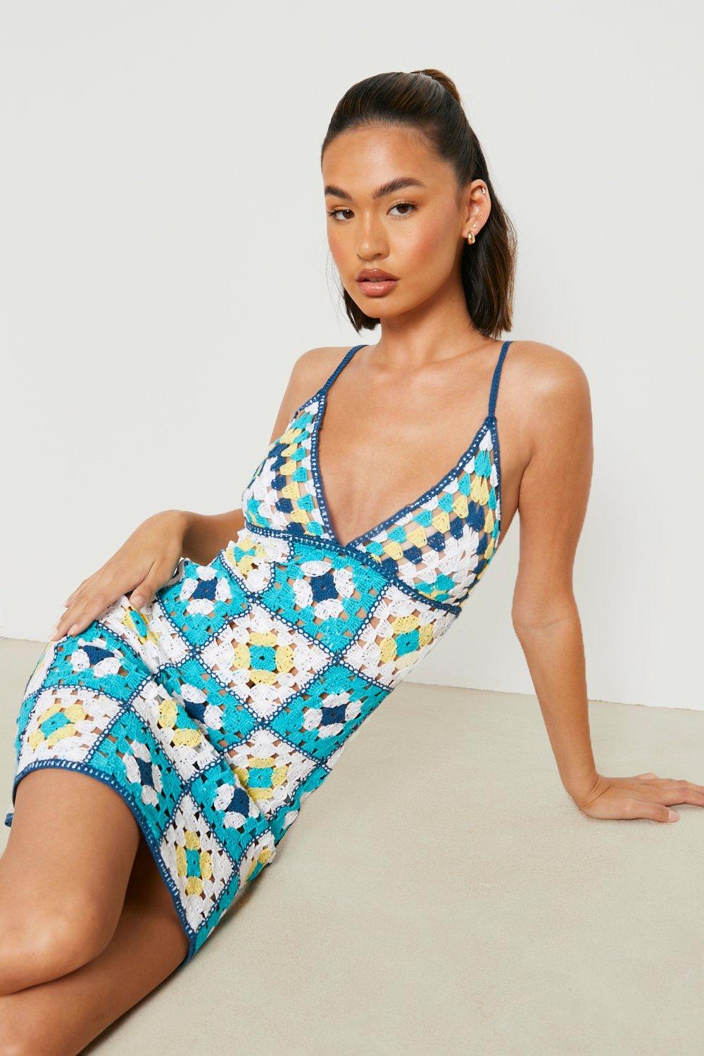 Boohoo clearance crochet dress