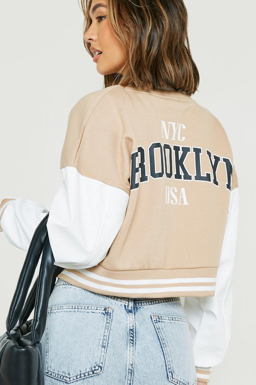 Womens Brooklyn Varsity Bomber 2 Boohoo Women Clothing Jackets Bomber Jackets 