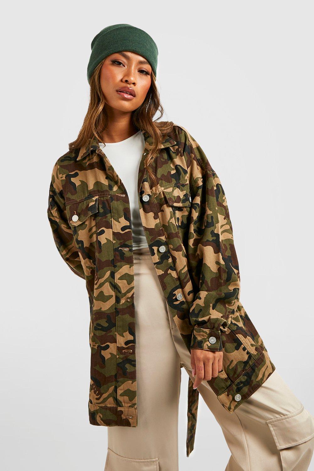 Dark Khaki Camouflage Utility Jacket