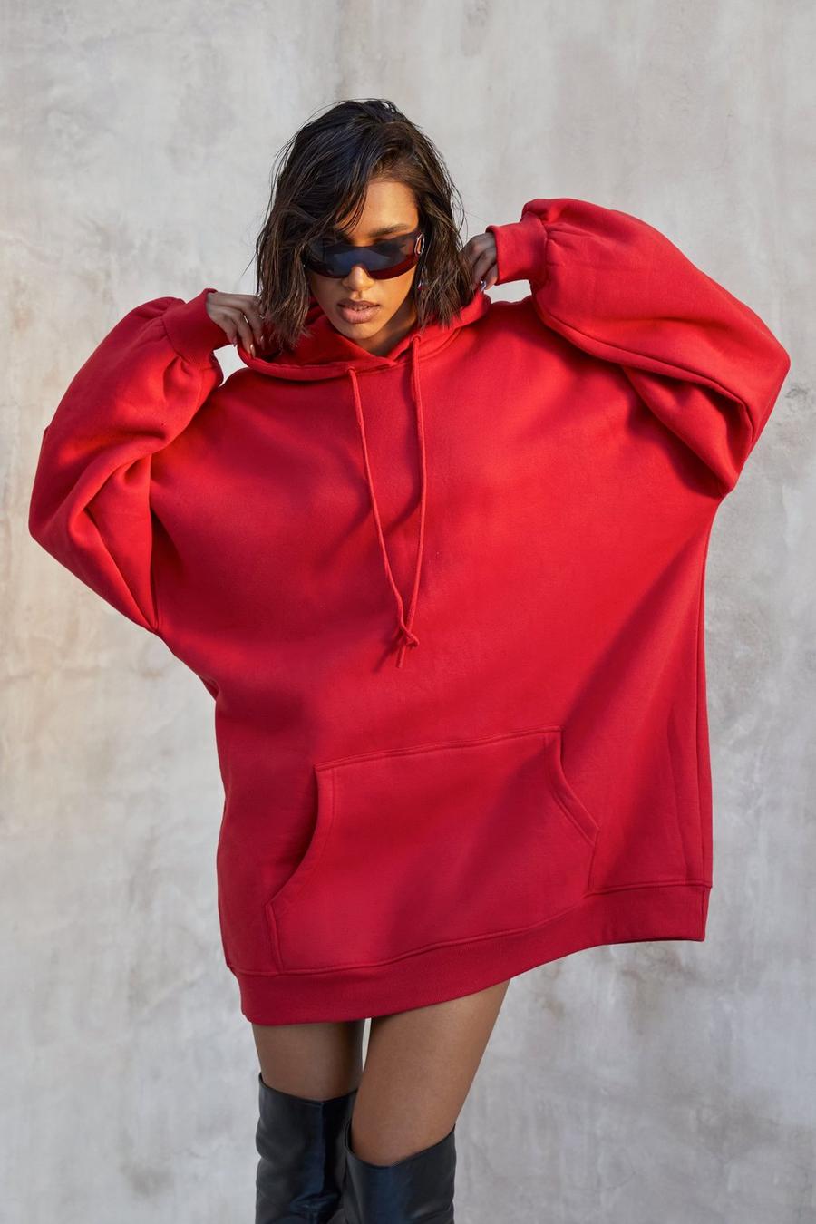 Red Kourtney Kardashian Barker Oversized Hoodie