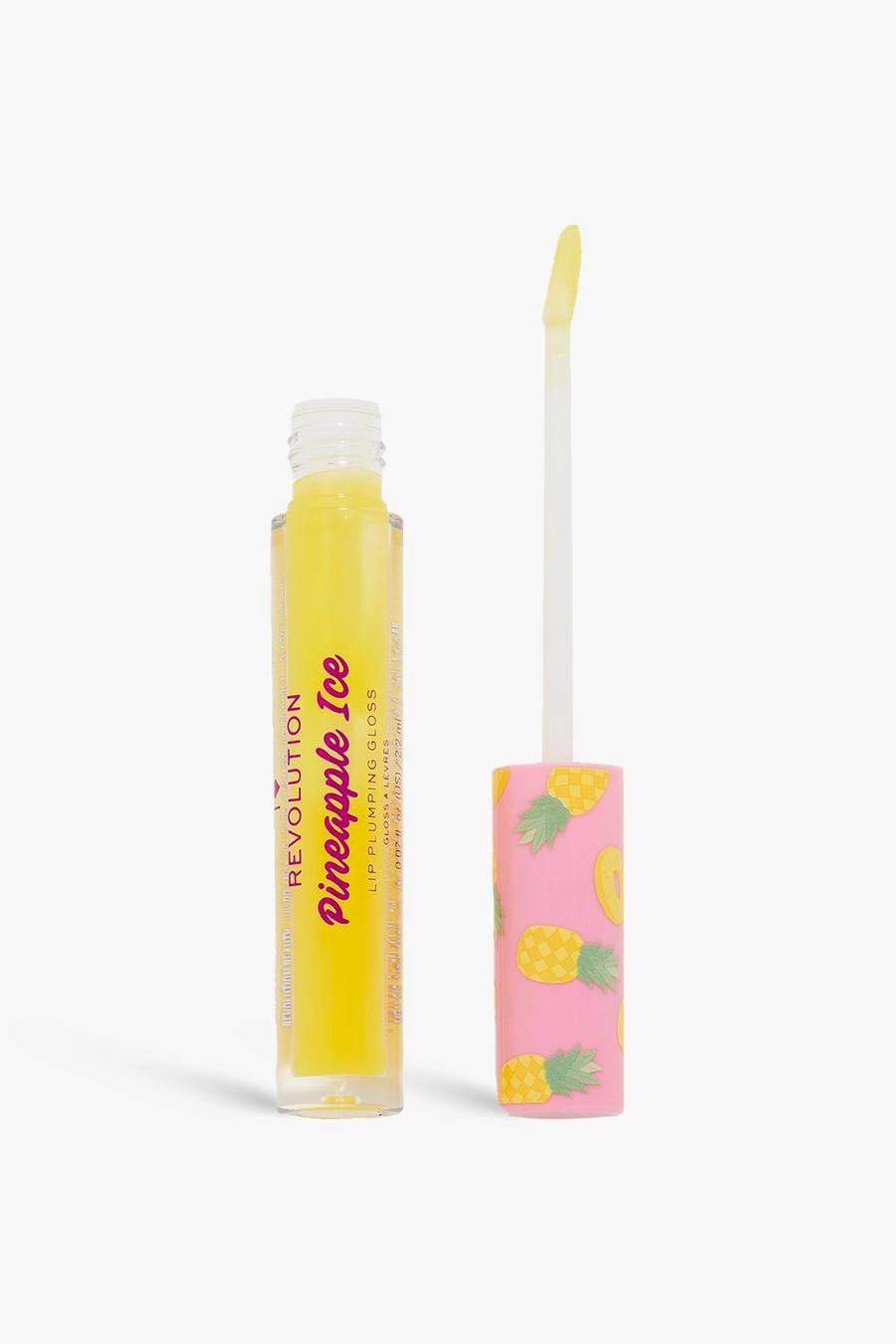 Clear I Heart Revolution Tasty Pineapple Ice Plumping Gloss Freeze image number 1