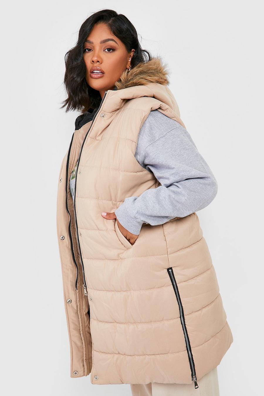 YOURS Curve Plus Size Black Puffer Jacket