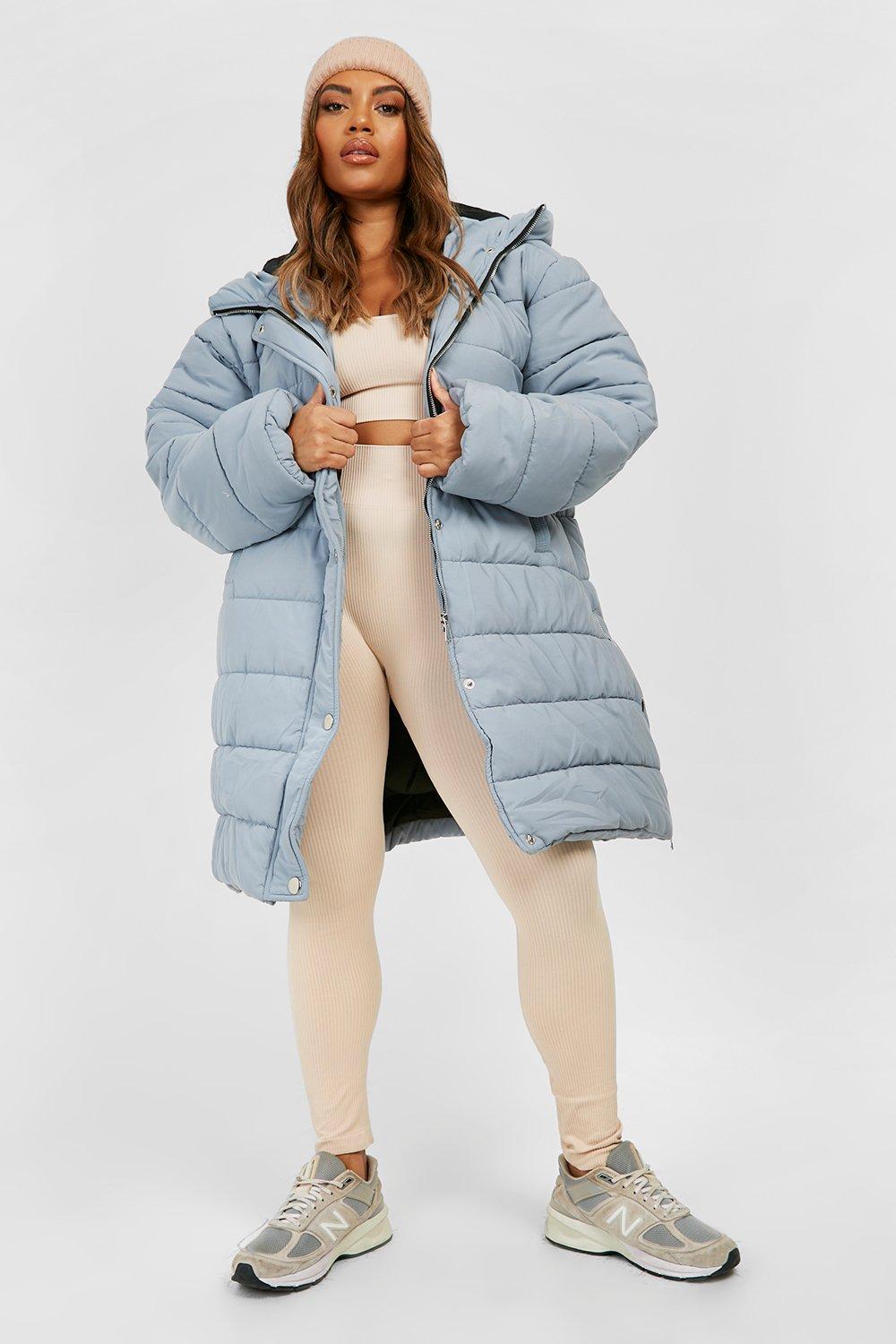 Women's Plus Longline Puffer Jacket