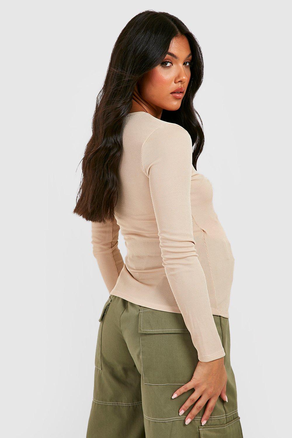 Maternity Rib Wrap Nursing Top