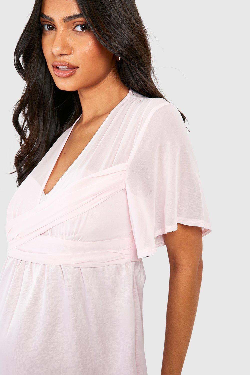 Maternity wrap shop dress midi