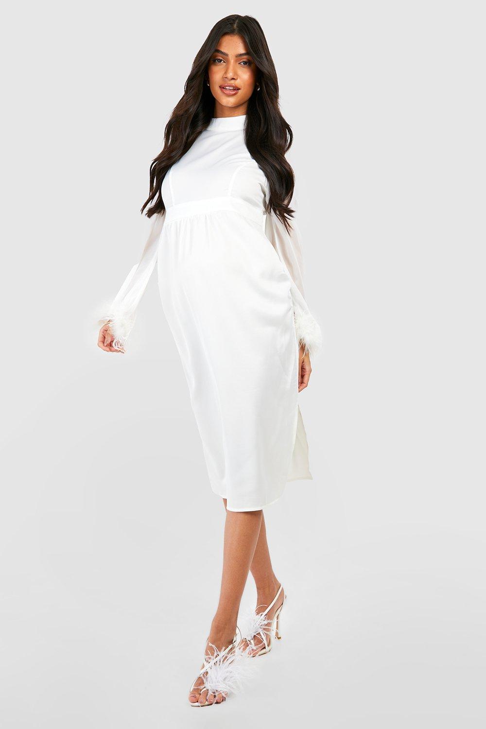 Boohoo maternity occasion store dress