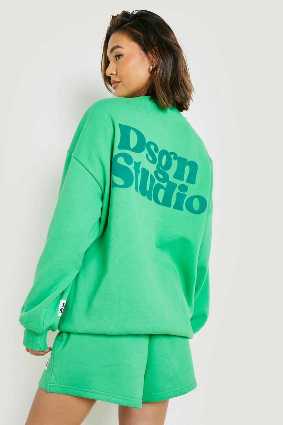 Green grön Dsgn Studio Mjukisset med shorts