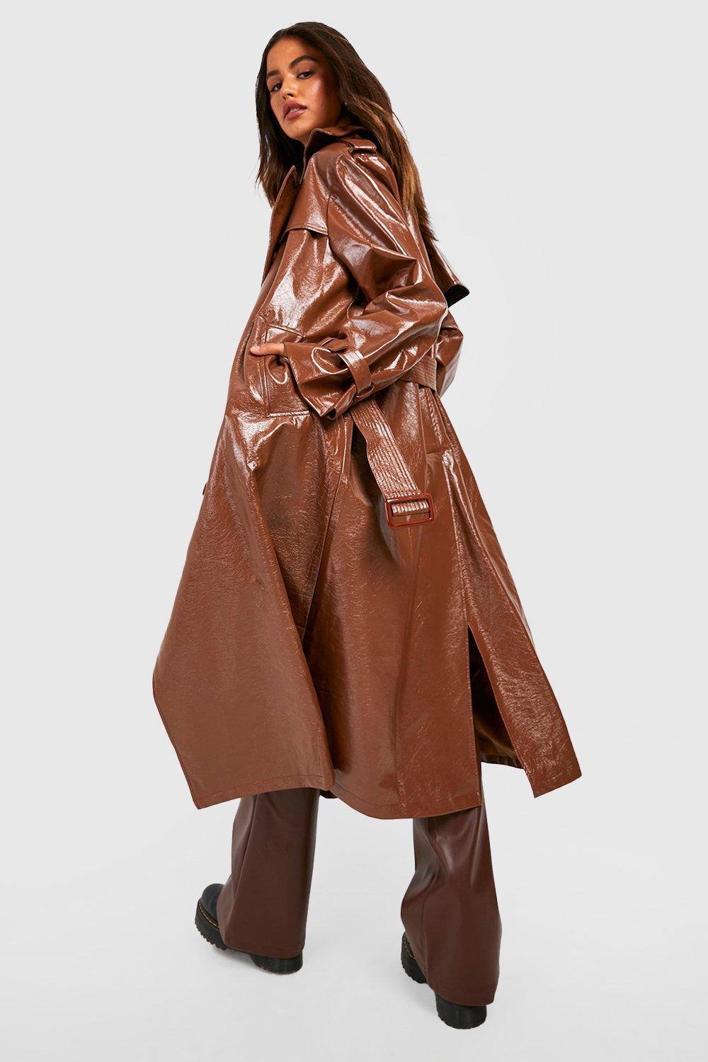 Hooded Oversized Belted Trench Coat