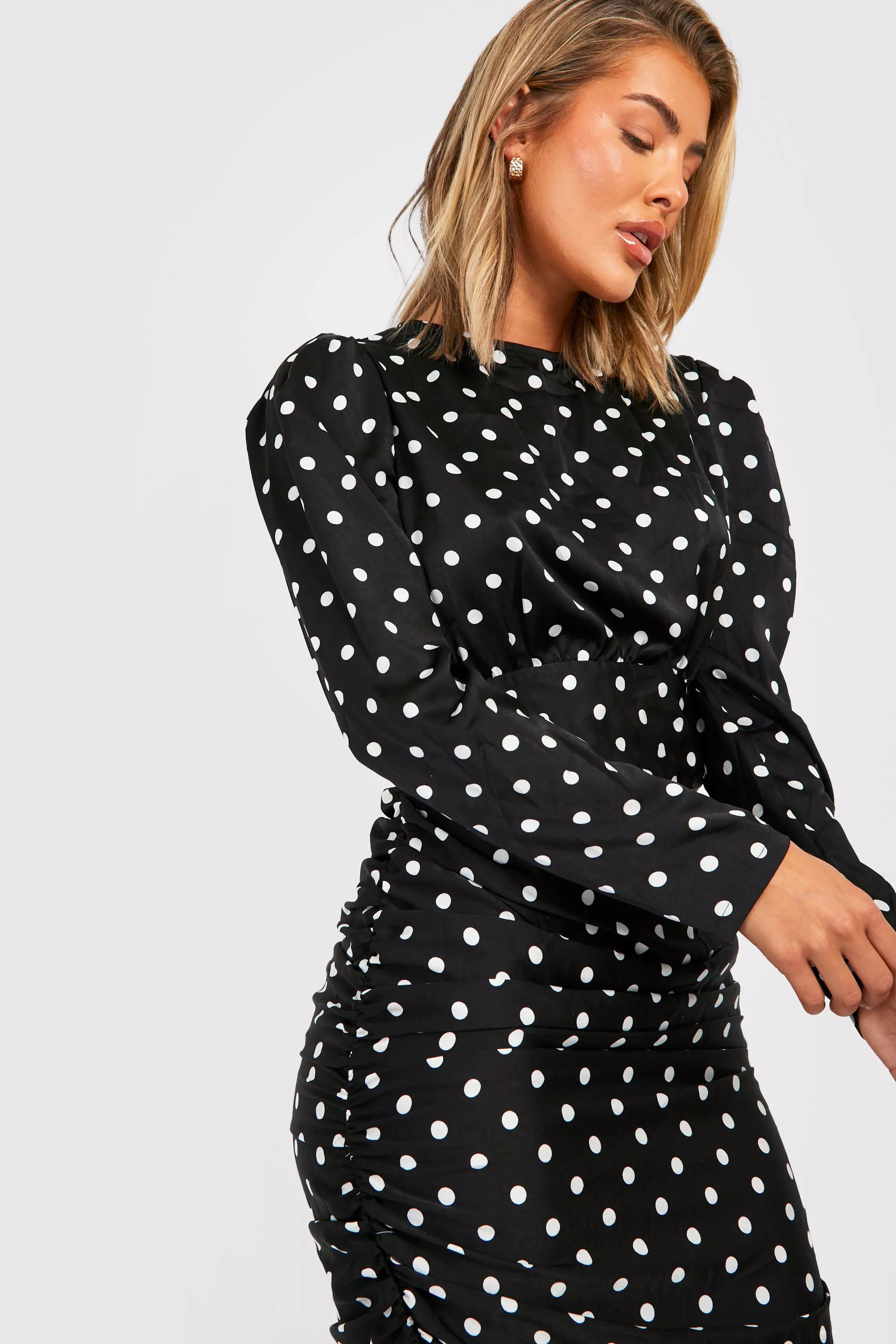 Dot ruffle dress outlet costes