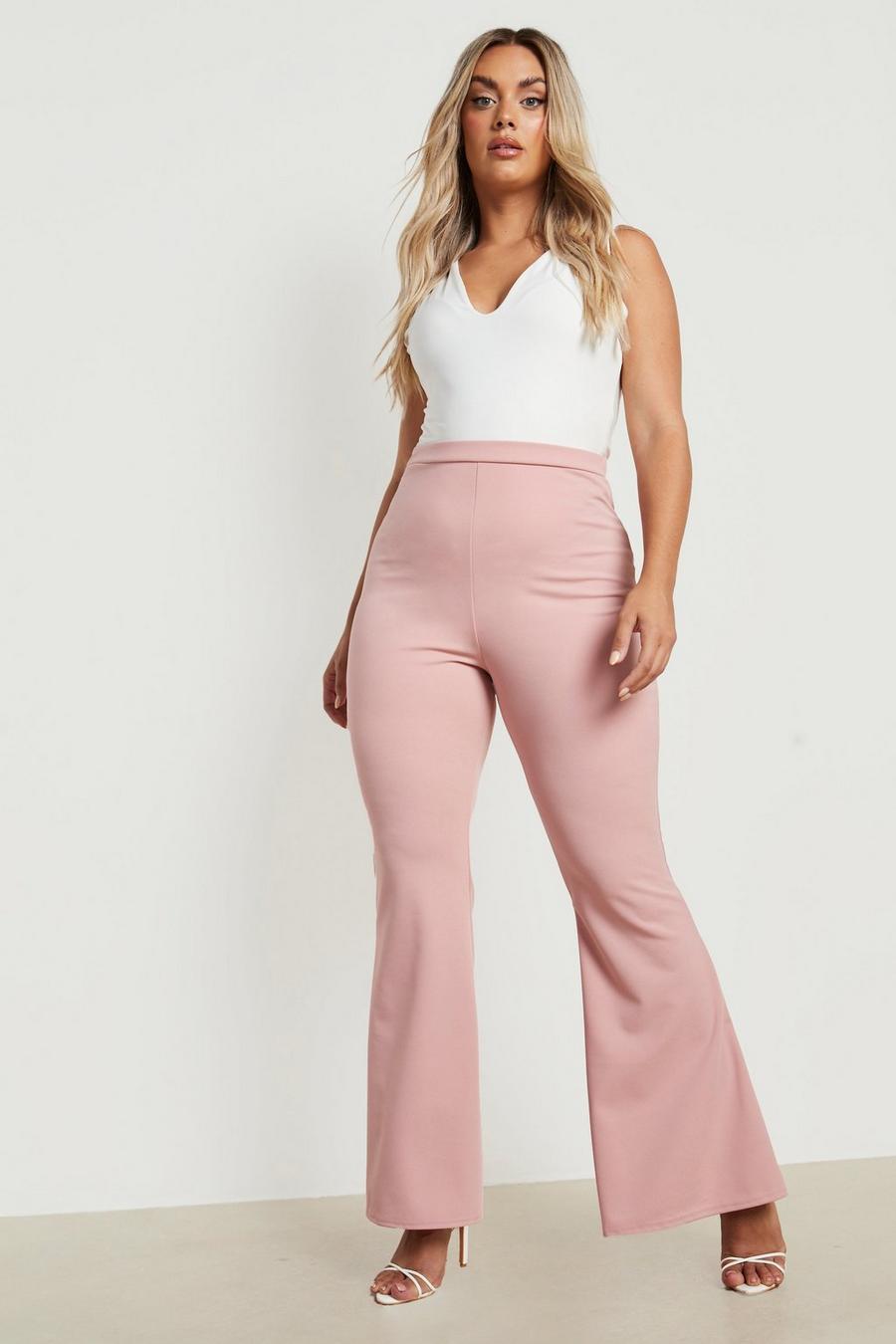 Blush Plus Flared Trousers image number 1