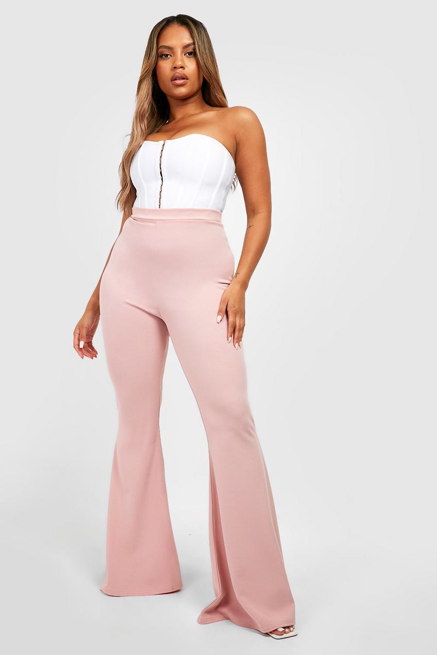 Blush Plus Extreme Flare Trousers image number 1