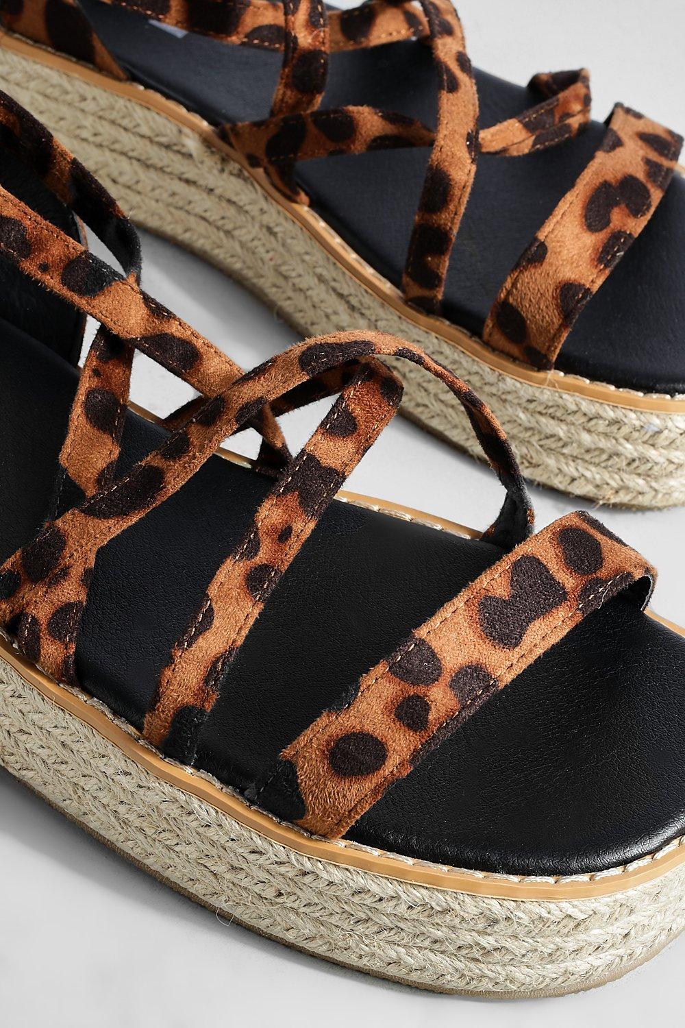 Sandale plateforme outlet leopard