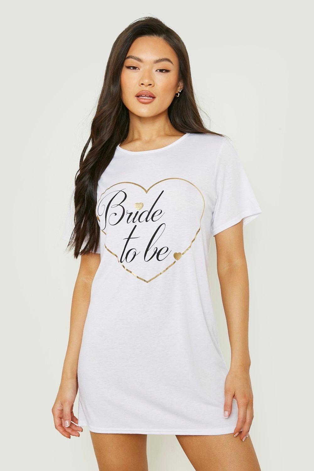 Bride t cheap shirt dress