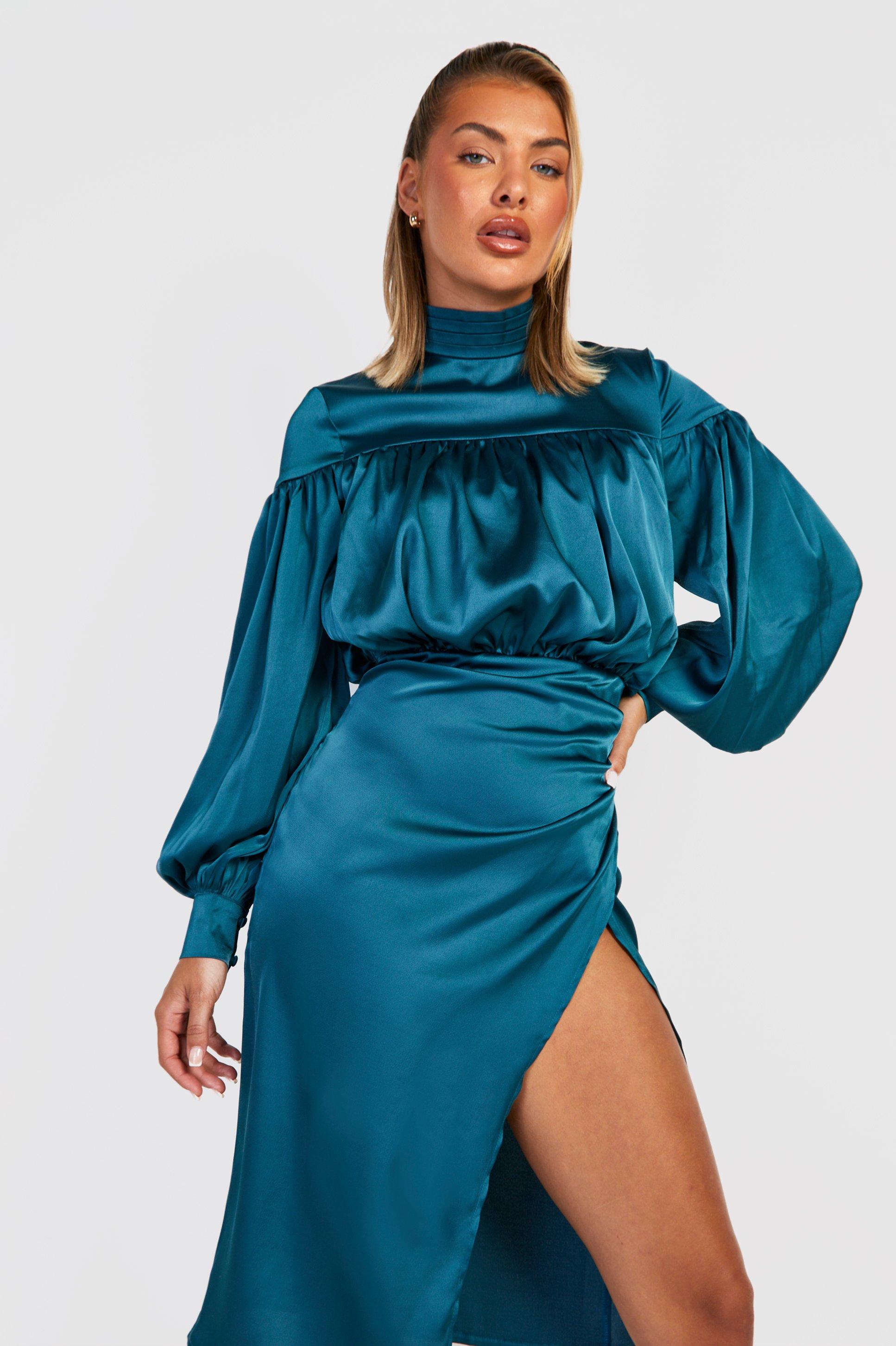 Boohoo 2025 teal dress