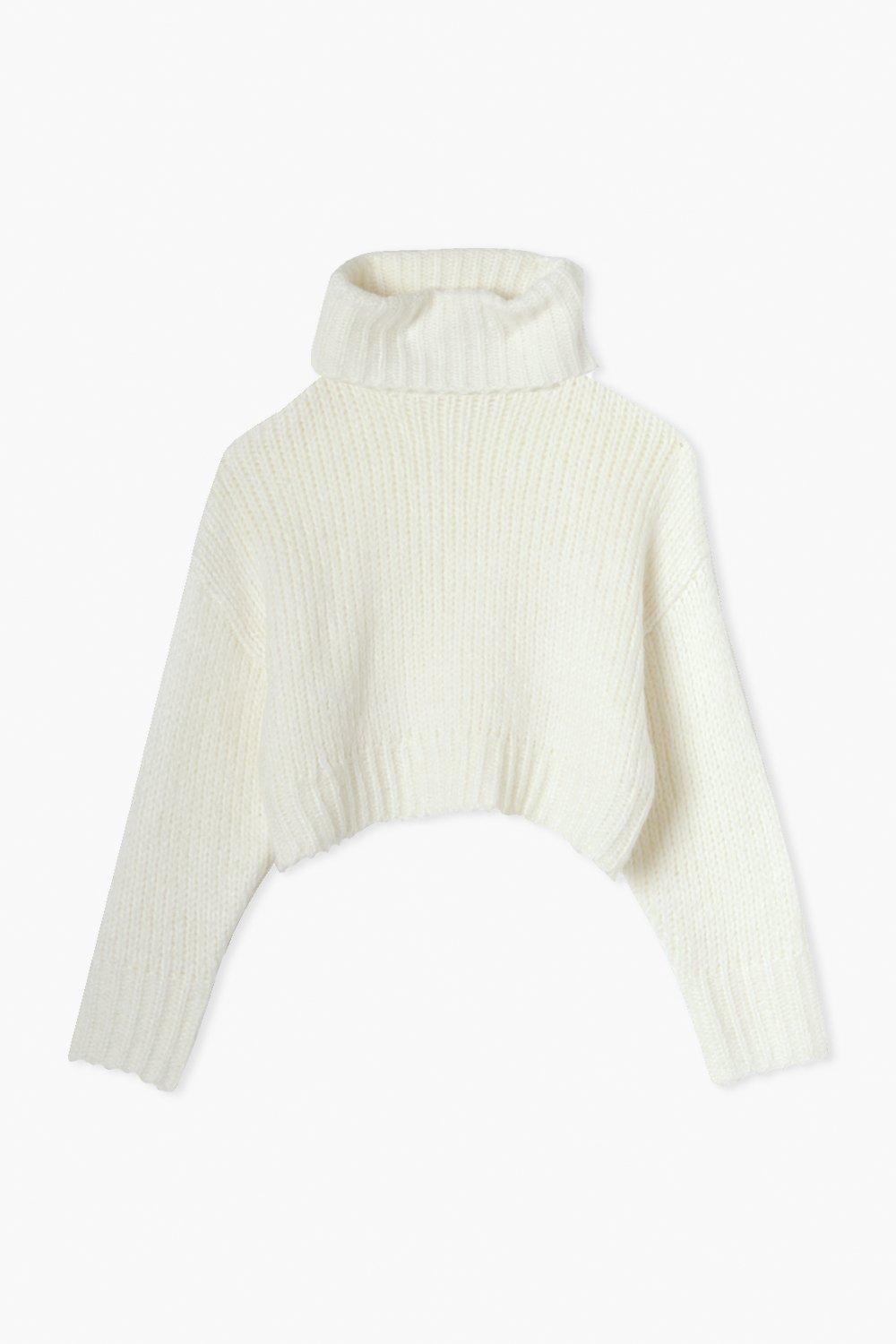 Crop white outlet jumper