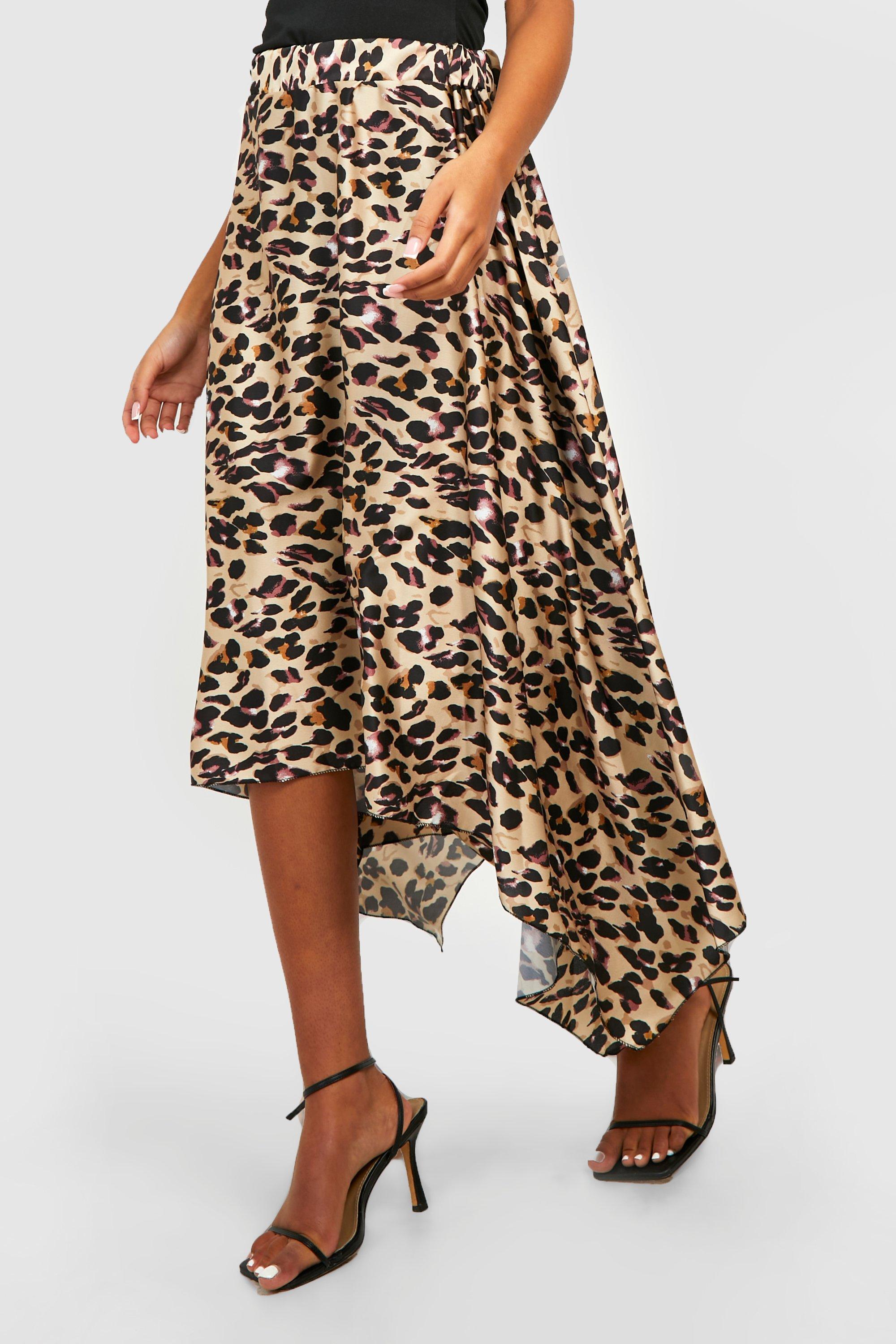 Leopard print shop mini skirt asda