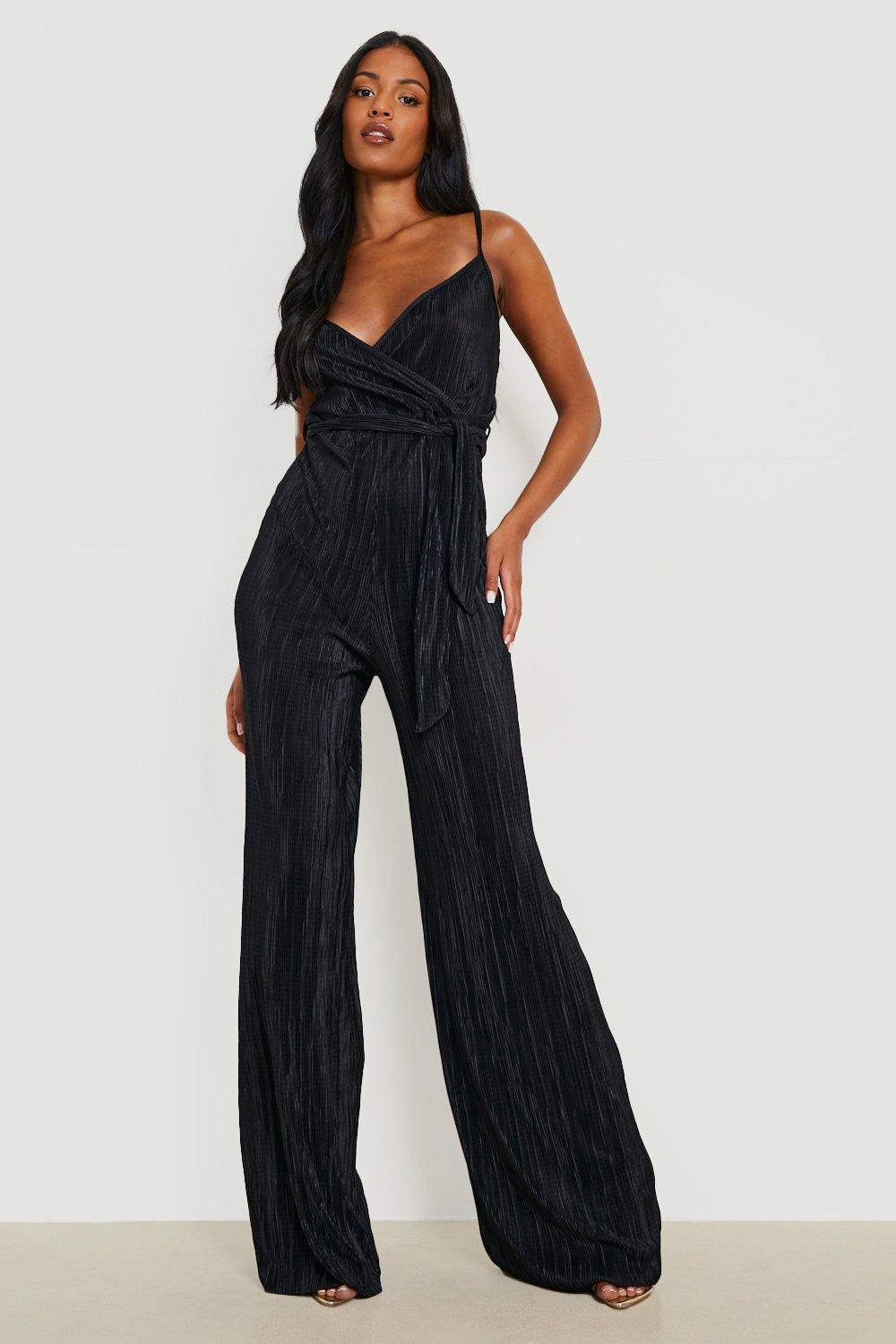 Boohoo black sale jumpsuit