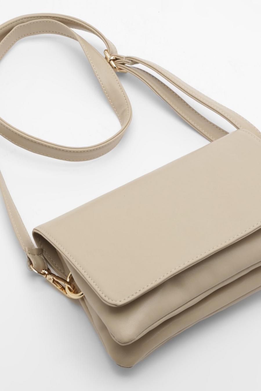 Borsa a tracolla Basic, Beige image number 1