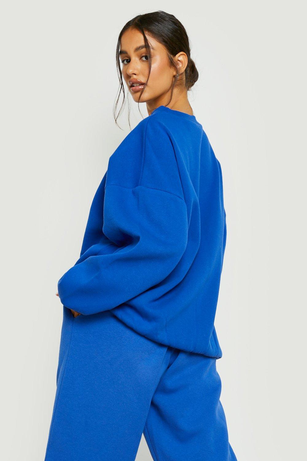 royal blue oversized sweater