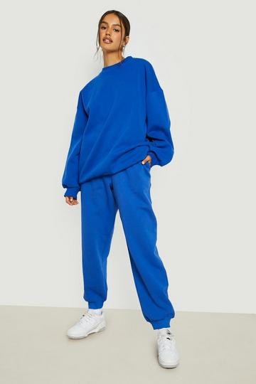 Basic Oversized Track Pants cobalt