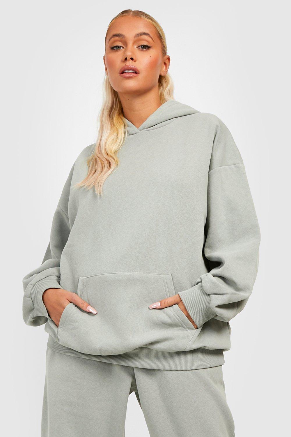 Sudadera oversize básica con capucha