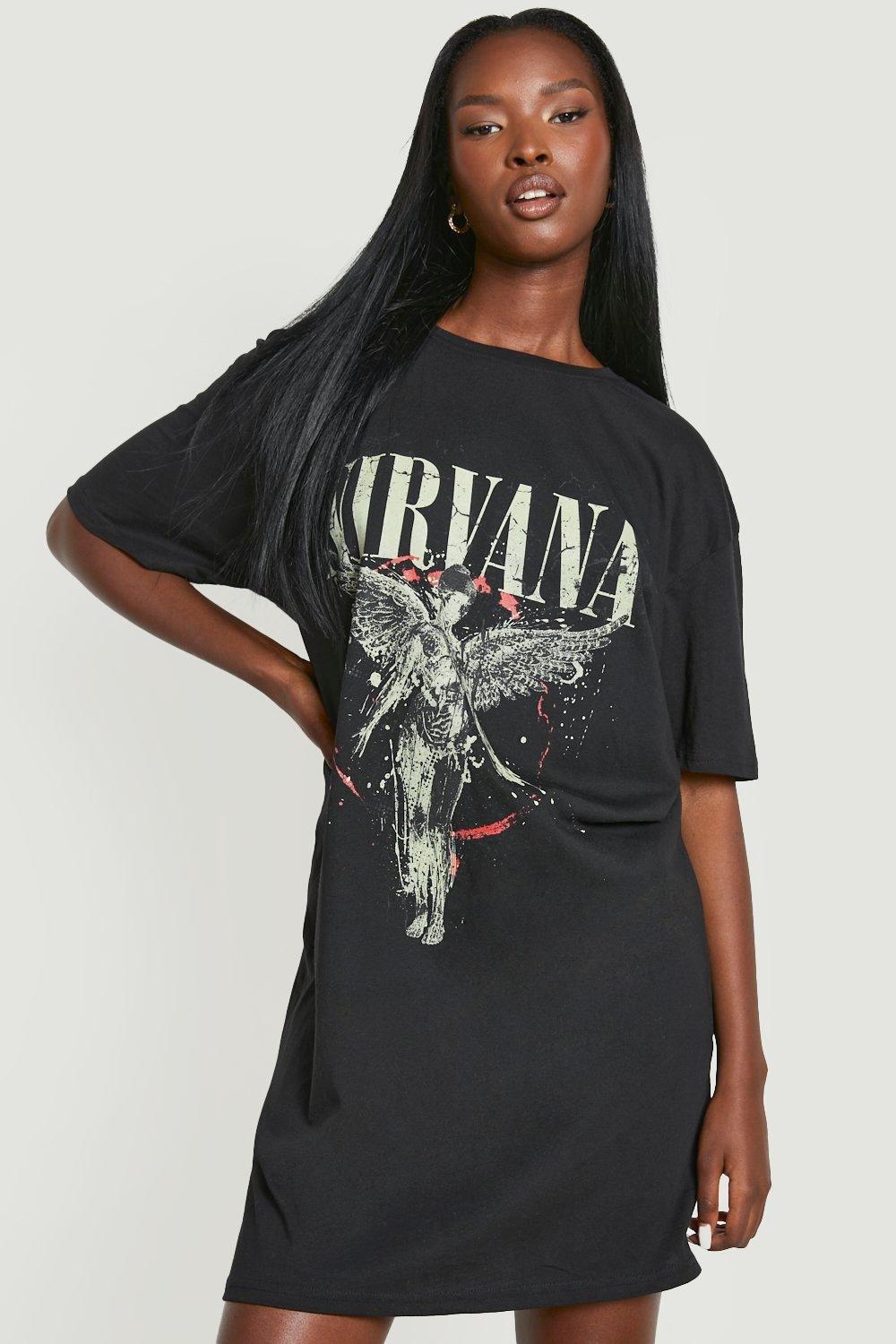 Nirvana License Print T shirt Dress