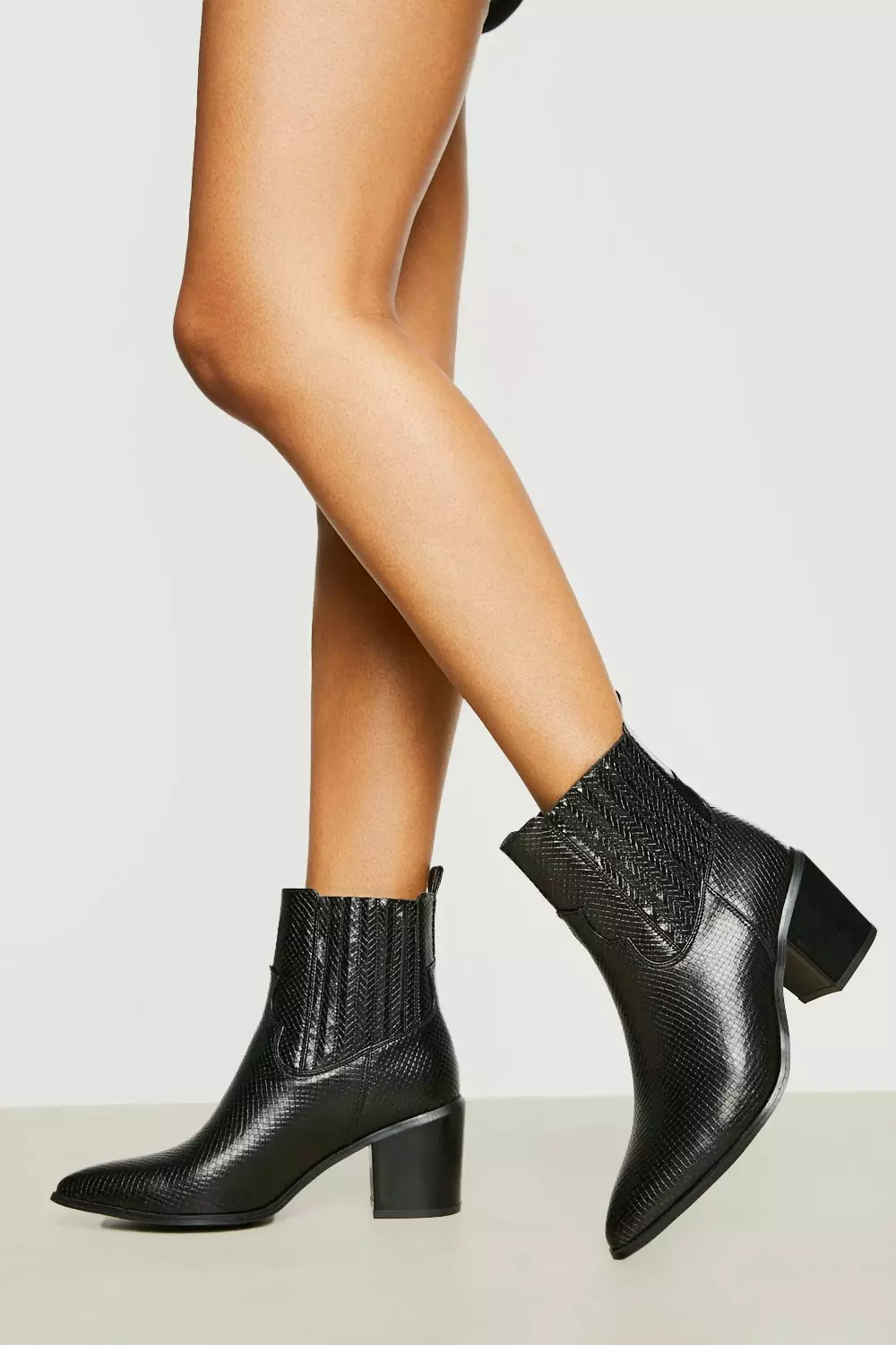 Boohoo snake hot sale print boots