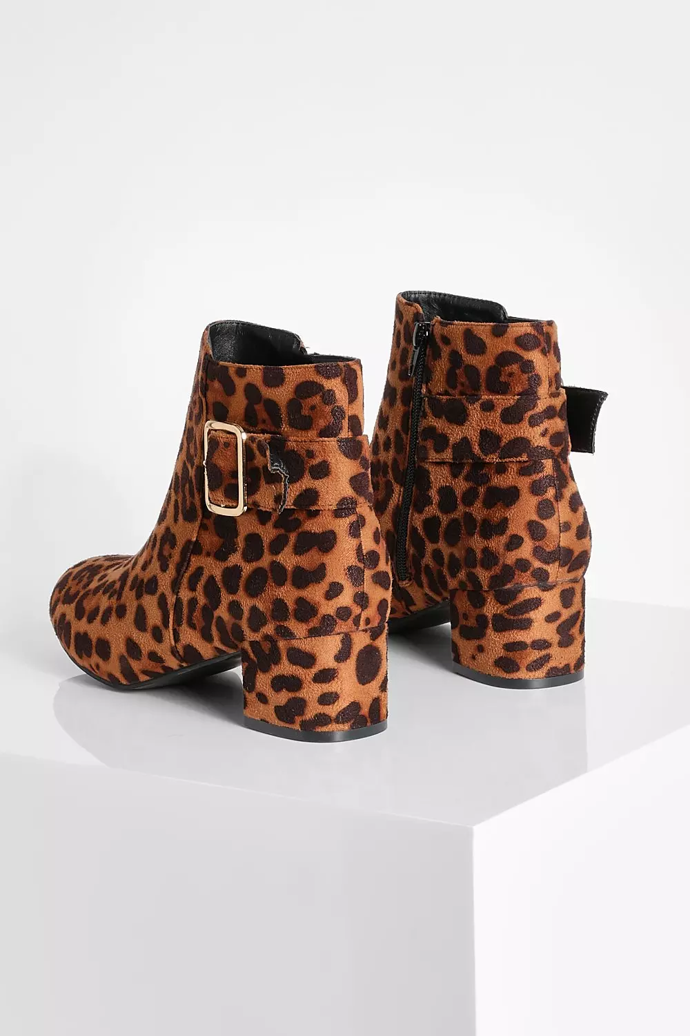 Leopard low block heel hotsell