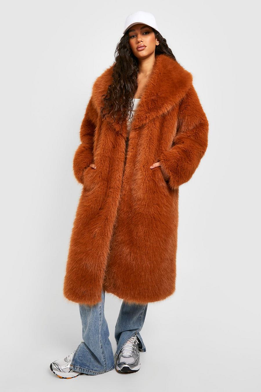 Women's Premium Faux Fur Maxi Coat