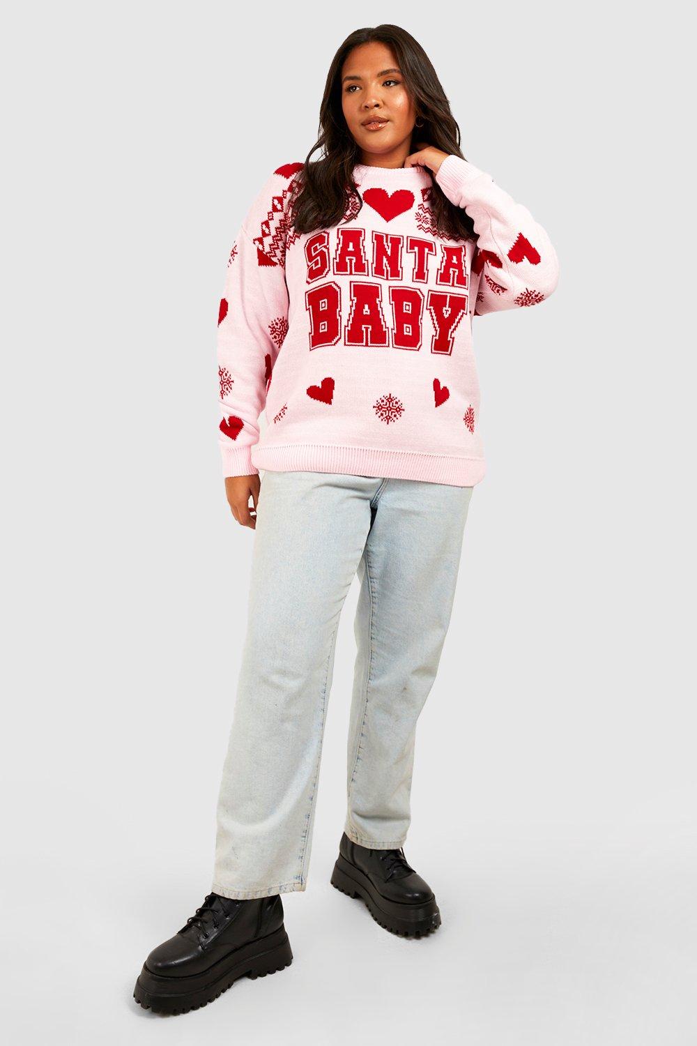 Plus Santa Baby Weihnachtspullover boohoo DE