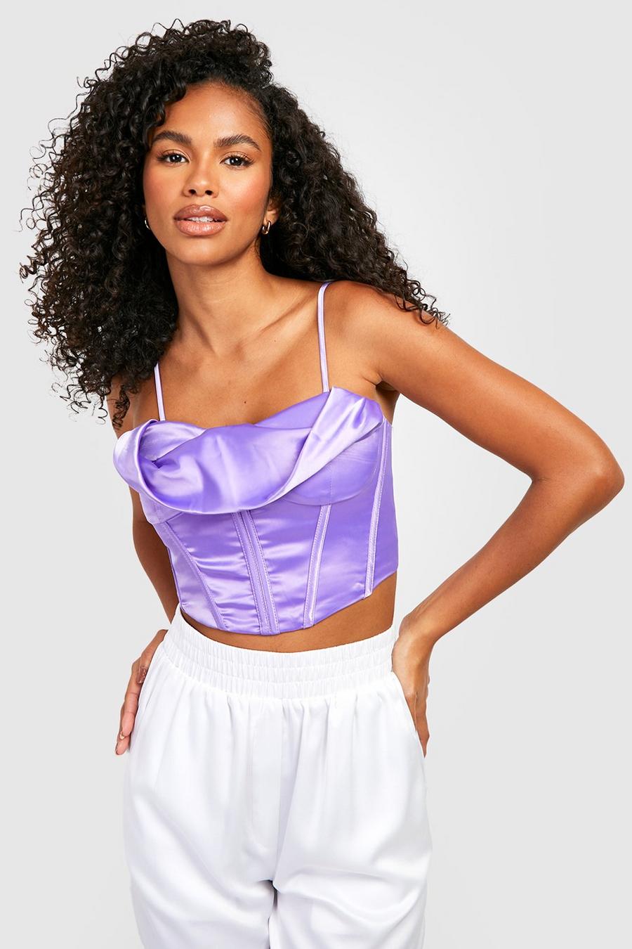 Satin Cupped Strappy Corset