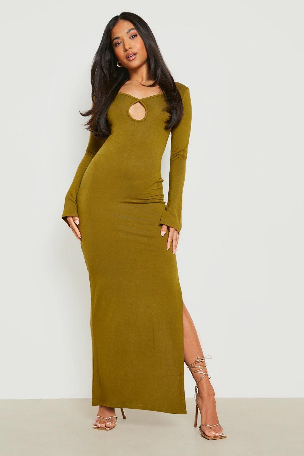 Petite bodycon 2025 maxi dress