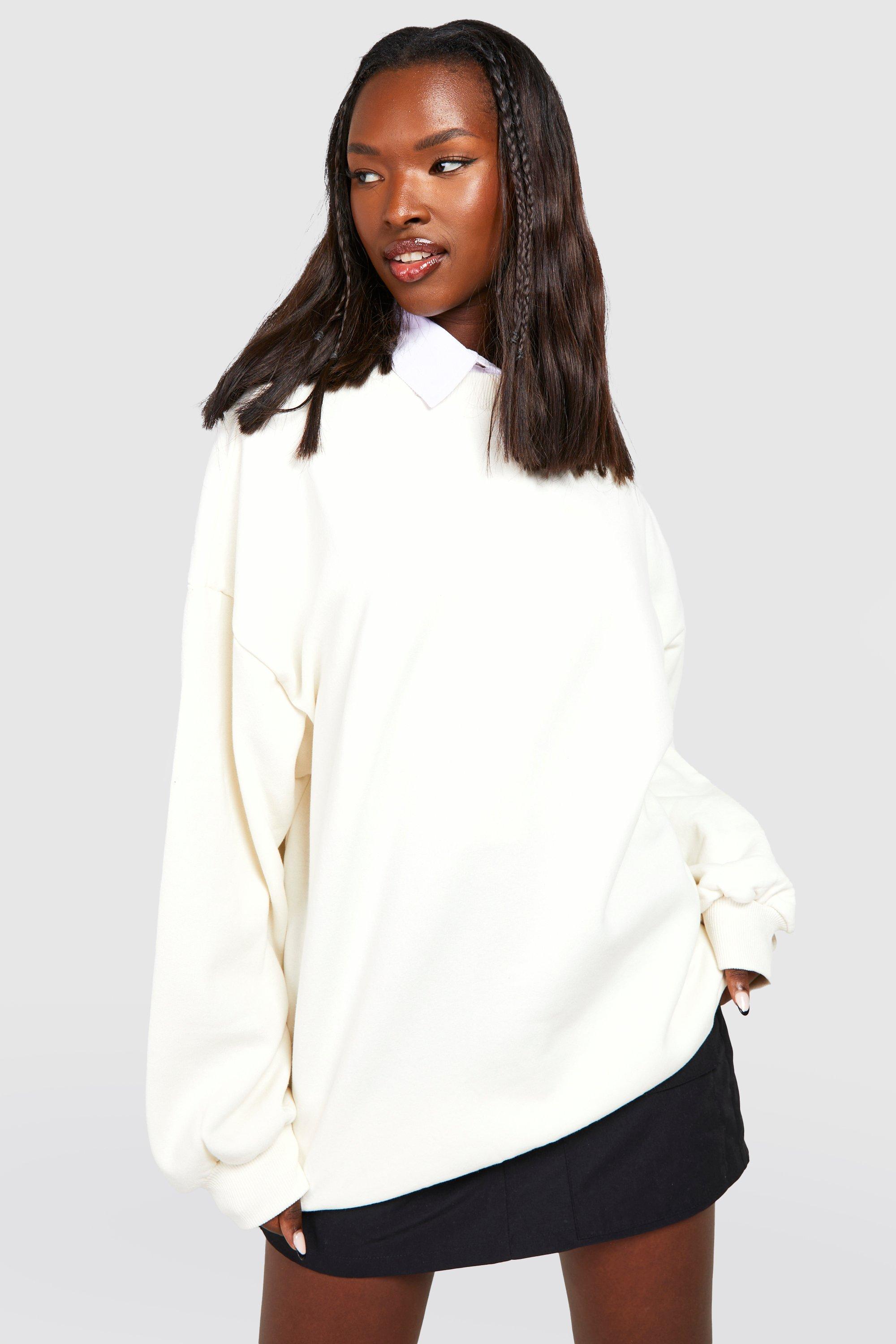 Oversized white store sweater women's