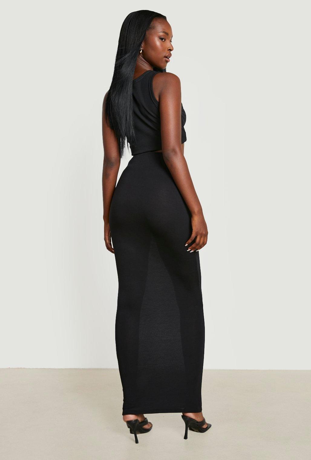 Bodycon maxi best sale skirt with split