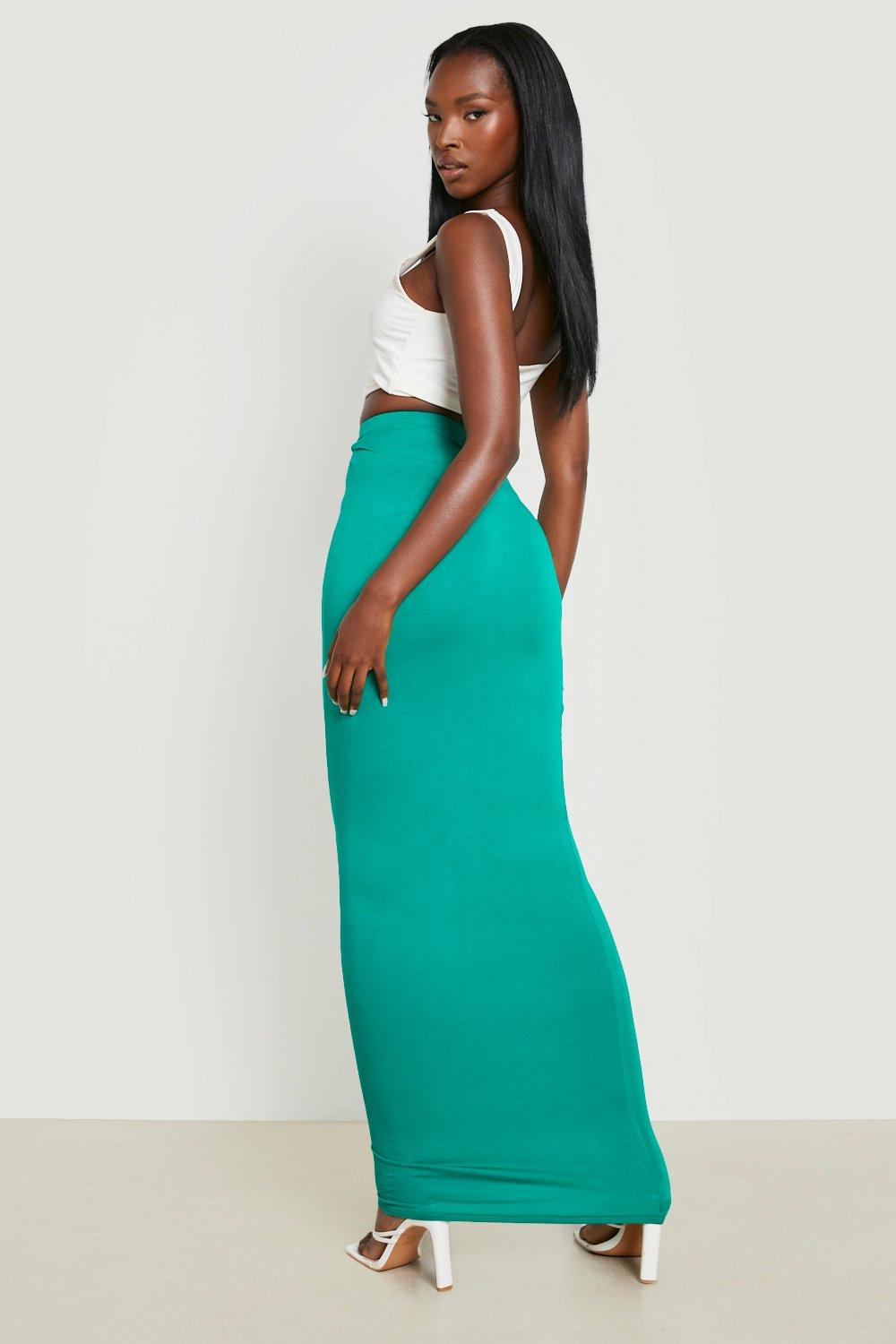 Green bodycon hotsell maxi skirt