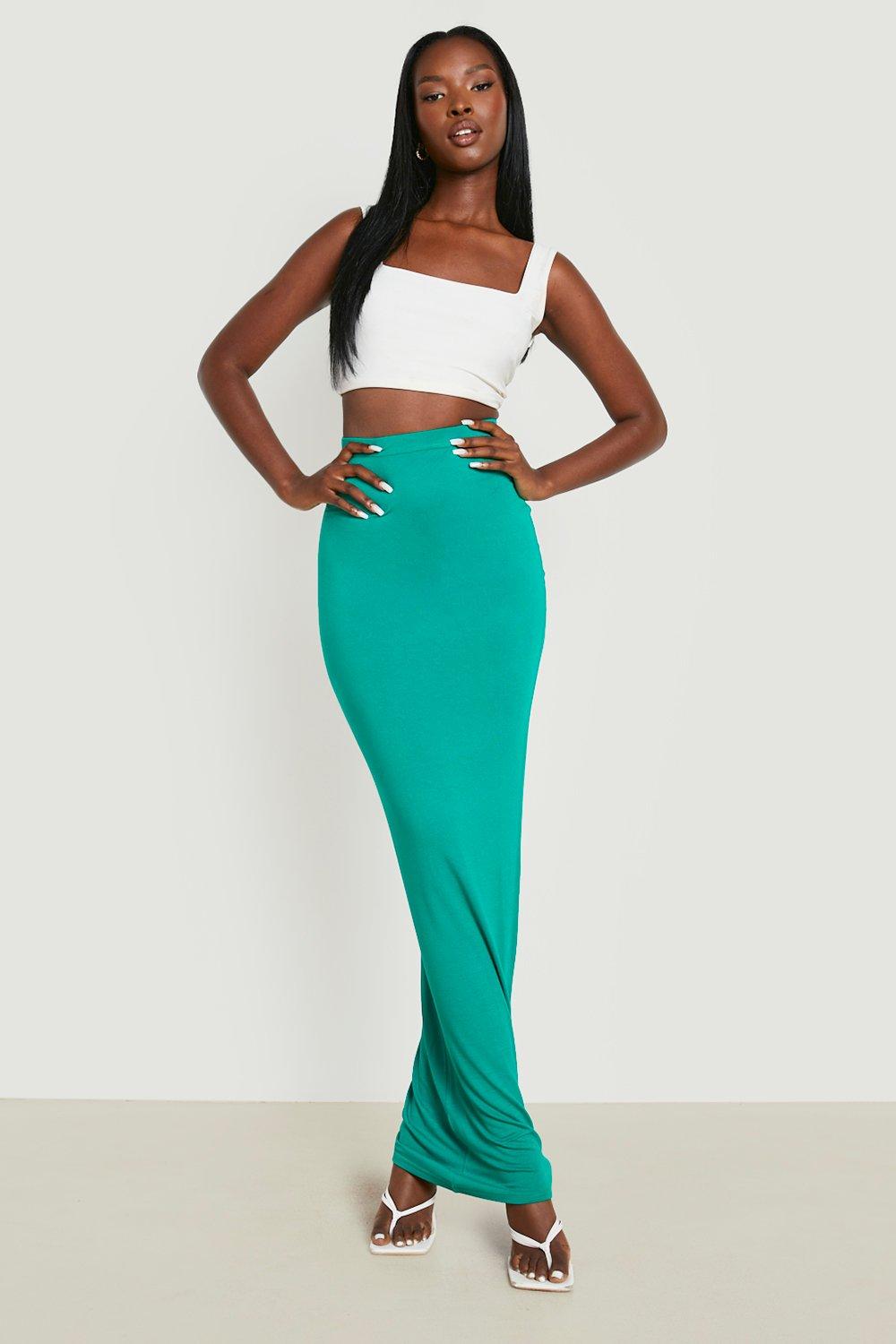 Bodycon Maxi Skirt With Crop Top High-Quality