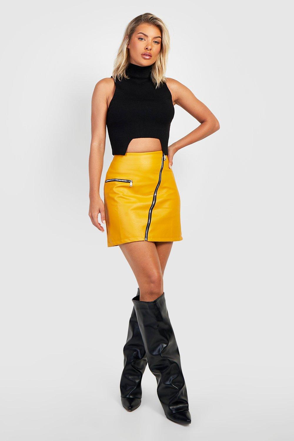 Mustard 2024 skirt boohoo