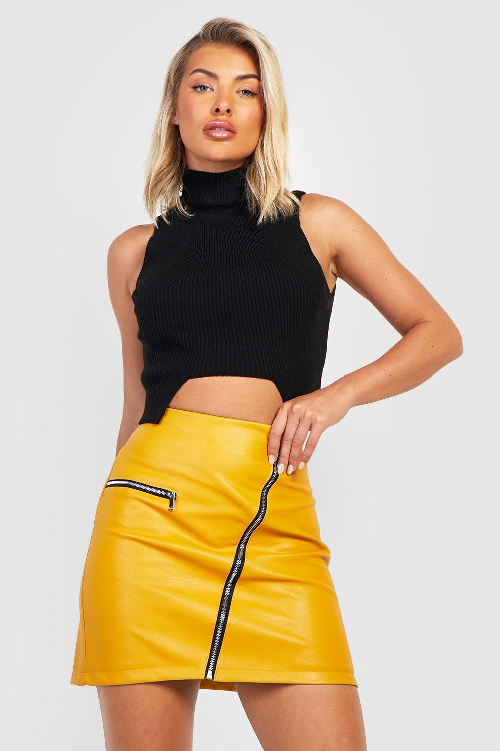 Mustard 2024 skirt boohoo