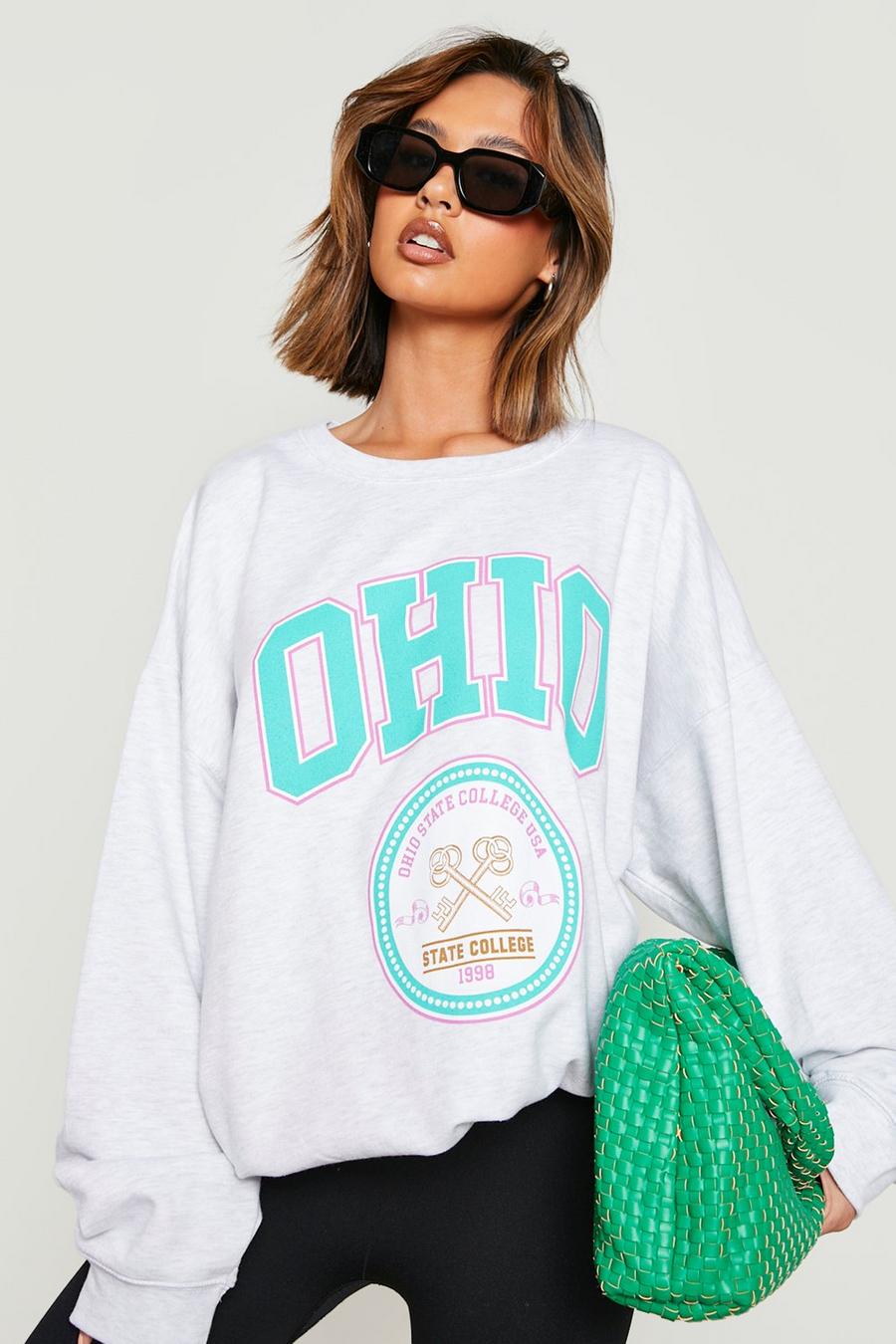 Ash grey Ohio Oversized Sweater image number 1