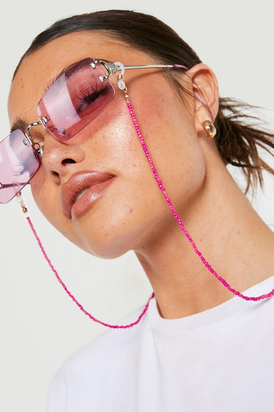 Pink Pearl Sunglass Chain  image number 1