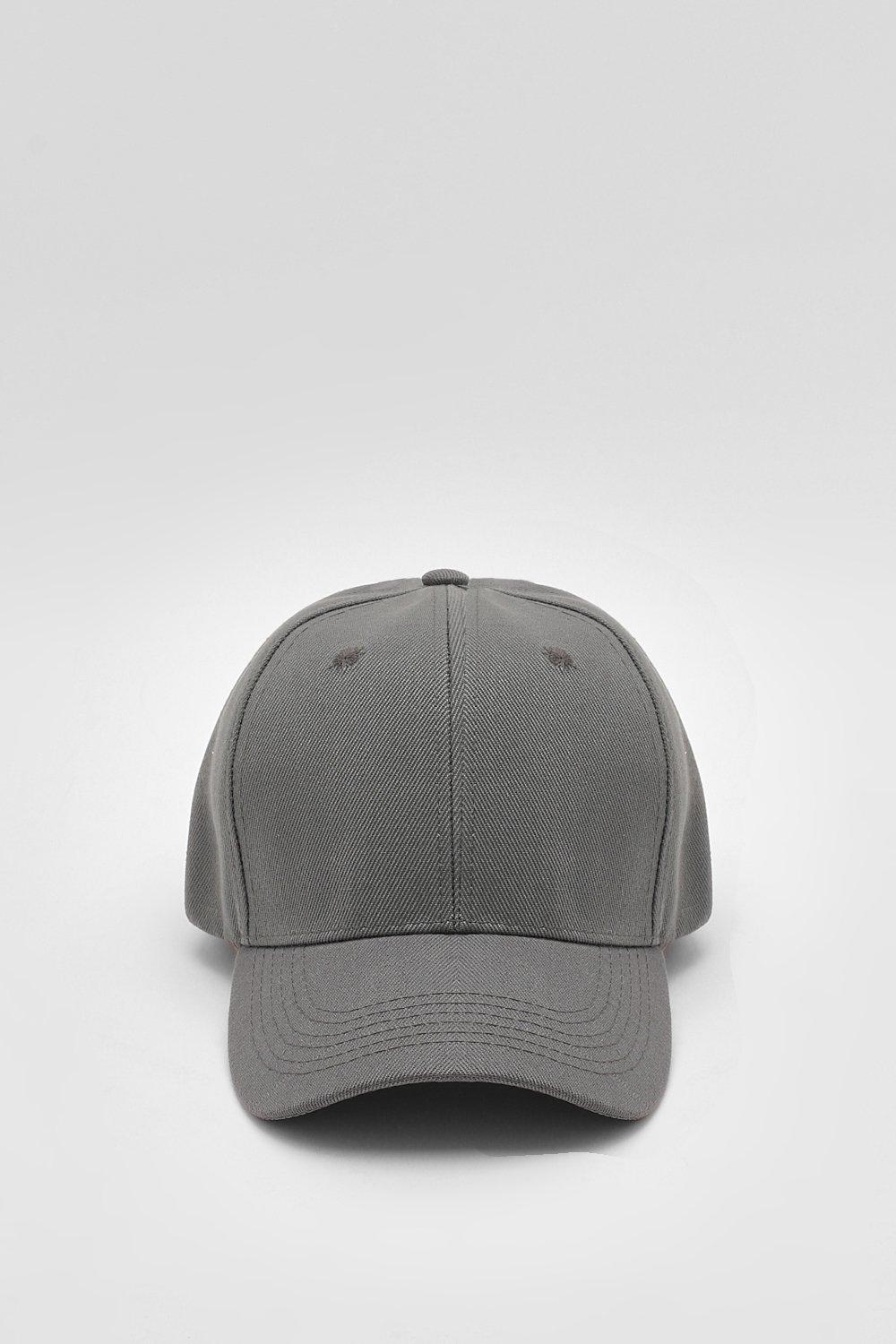 Plain Dark Grey Baseball Cap