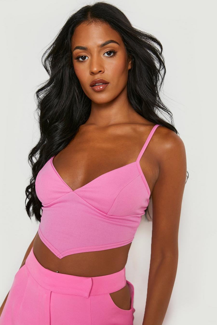 Pink Tall Strappy Corset Top image number 1